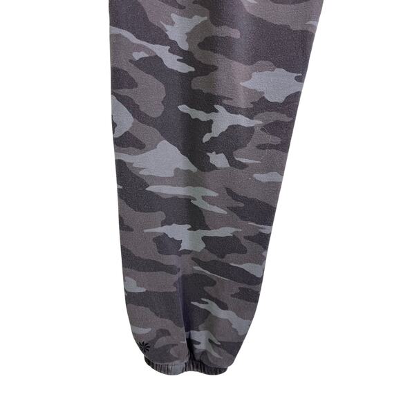 Athleta Girl Warm Up Jogger 14 Black Gray Camo Drawstring Sweatpants Zip Pocket - Picture 7 of 10